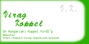 virag koppel business card